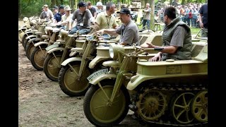 NSU Kettenkrad Parade  Militracks 2023 Overloon [upl. by Akzseinga345]