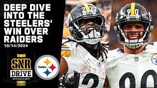 Deep Dive Into Steelers 3213 Win vs Raiders Steelers Nation  SNR Drive  Pittsburgh Steelers [upl. by Tartaglia]