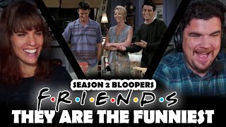 FIRST TIME WATCHING FRIENDS BLOOPERS Season 2 [upl. by Kurland917]