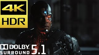 Cyborg Meets Wonder Woman Scene  Zack Snyders Justice League 2021 Movie Clip 4K HDR [upl. by Roel183]