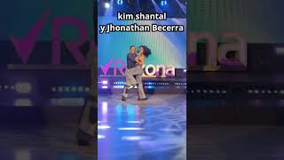 las estrellas bailan en hoy baile kim shantal y jhonathan becerra [upl. by Bonacci]