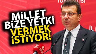 Ekrem İmamoğlu erken seçim istedi Milletimiz bize ilk seçimde yetkiyi vermek istiyor [upl. by Ettedanreb]