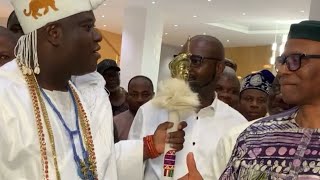 FORMER ONDO GOVERNOR MIMIKO HONORS OONI OF IFE AT THE OPENING OF OJAJA PARK AKURE [upl. by Yentyrb]