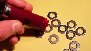 FLAT WASHERS  Shotgun Load  These are nuts [upl. by Nnaoj12]