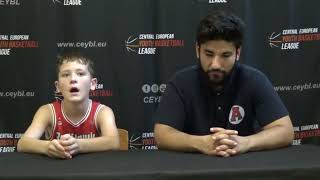 CEYBL U12 Press conference 2792024 BC Swiss Krono Żary  Red Hawks Potsdam [upl. by Anaujal418]