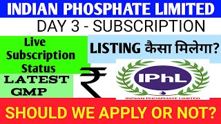 Indian Phosphates Ipo 🔴Indian Phosphate Ipo Review 🔴Indian Phosphate Limited Ipo Gmp Today 🔴Iphl Ipo [upl. by Ver772]