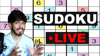 Live Sudoku with me   Sharpen your brain [upl. by Gnep]