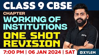 Class 9 CBSE  Working Of Institutions  One Shot Revision  Xylem Class 9 CBSE [upl. by Macmillan]