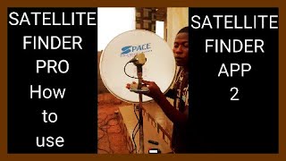 Satellite finder pro how to use satellite finder app 2dish pointer align dish in 1 minute [upl. by Yelnahs]