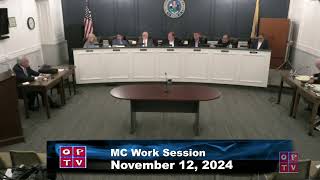 Oradell Mayor amp Council Work Session NOV 12 2024 [upl. by Acinoda]