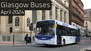 Glasgow Buses  April 2024 [upl. by Akimert157]