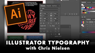 Ai  Chapter 8  Exploring the many TYPOGRAPHY FEATURES in Adobe Illustrator [upl. by Linder]