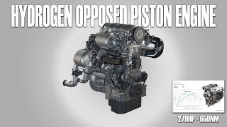 This Opposed Piston Engine Runs on Hydrogen [upl. by Brodench]