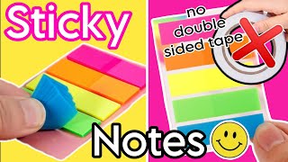 sticky notes diyhow to make sticky notes without double sided tape [upl. by Nial]