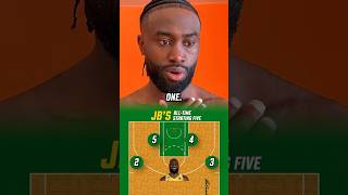 Jaylen Brown’s alltime starting 5 🤔🏀 [upl. by Ashwin]