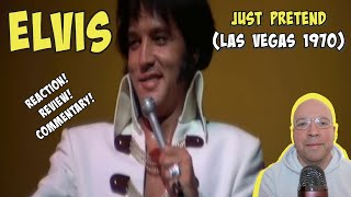 FIRST TIME WATCH REACTION Elvis Presley  Just Pretend LIVE 1970 [upl. by Netsriik]