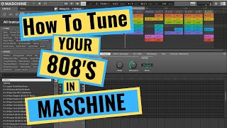 How To Tune 808 in Maschine Setting the Root Note [upl. by Joelynn]