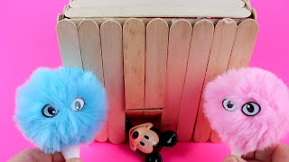 How to Make Popsicle Stick House for Rat [upl. by Edyak871]