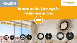 Markisenmotor Welche Adaptergröße passt zu meiner Markise [upl. by Inttirb]