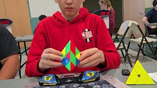 pyraminx solve 5 lost solve 4 footage [upl. by Putnem]