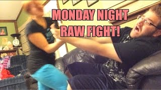 WIFE wont let husband watch WWE RAW Fight over the TV Remote [upl. by Garrett]