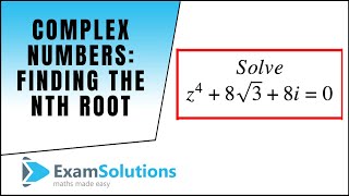 Complex Numbers How to find the nth root  ExamSolutions Maths Video Tutorials [upl. by Accem910]