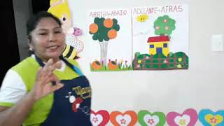 posiciones ARRIBA ABAJO ADELANTE ATRAS material para niños de nivel inicial y primaria [upl. by Annemarie]