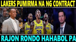 BREAKING Lakers quotPUMIRMAquot NA ng CONTRACT Rajon RONDO HAHABOL kay JJ REDDICK [upl. by Crean495]