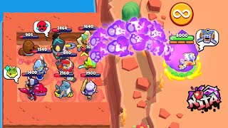 ALL LEGENDARY BRAWLERS vs INFINITE SUPERS NITAs HYPERCHARGE🔥 Brawl Stars 2024 Funny Moments ep1424 [upl. by Philipp]