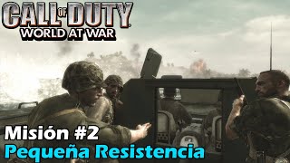 Call of Duty World at War  Misión 2  Pequeña Resistencia 1080p  Xbox One [upl. by Domash366]