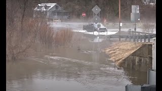 Passumpsic River Flooding in Lyndonville VT [upl. by Fisher629]