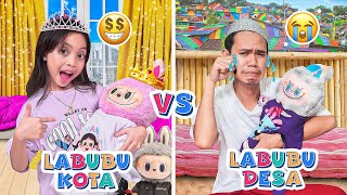 LEIKA MERAWAT BAYI LABUBU KOTA VS TOMPEL LABUBU DESA 😍 LABUBU RAKSASA MELAHIRKAN BAYI KEMBAR [upl. by Orozco]