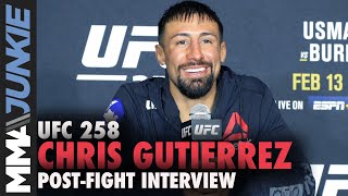 Chris Gutierrez Custody battles formed bond with Andre Ewell  UFC 258 postfight [upl. by Ramalahs204]