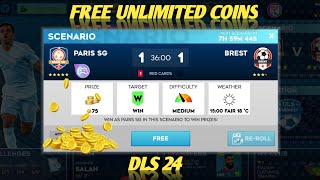 DLS 24 Free Unlimited Coins New tournament trick dls24 dreamleaguesoccer2024 viralvideo dls [upl. by Stanway55]