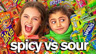 Eating The Worlds SPICIEST vs SOUREST FOODS [upl. by Petunia]