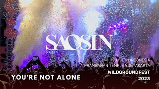 Saosin  Youre Not Alone Live Wildgroundfest 2023 In Indonesia At Prambanan Temple Yogyakarta [upl. by Ardnuhsed]