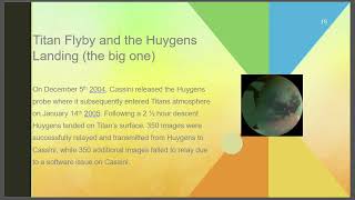 CassiniHuygens Mission  ASTR 201 Video Assignment  Gage Smith [upl. by Frannie721]