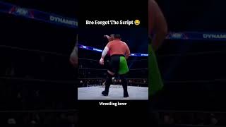 Bro forgot the script shorts trending youtubeshorts wrestling [upl. by Pollak]