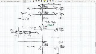 Analog VLSI Design Lecture 411 Design of Folded Cascode opamp [upl. by Poppas]