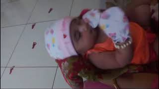 cute baby mate song at masti time for baby gir viral video [upl. by Allehc749]