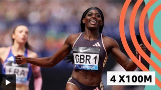 Great Britain Win 4x100M With World Lead Time [upl. by Blount]