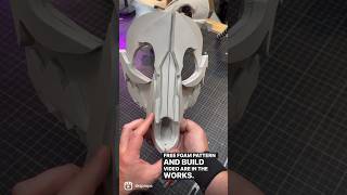 Added a Moveable Jaw  Dog Skull Mask Prototype cosplay cosplaytutorial skulldog foamsmith [upl. by Schechter]