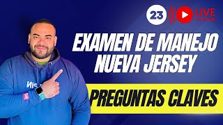 EXAMEN TEORICO DE MANEJO NEW JERSEY 2024 I Aprobarás con estas preguntas 23 [upl. by Aimo]