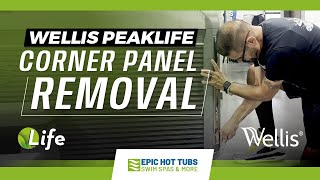 How to Take Off the Corner Panel on Wellis PeakLife Hot Tubs [upl. by Pudendas]