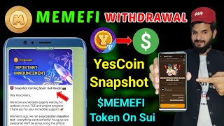 Memefi Deposit MEMEFI Token  Yescoin Snapshot Coming soon  Bool network Snapshot 1Memefi airdrop [upl. by Adrienne873]