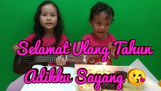 Lagu Selamat Ulang Tahun  Lagu Tiup Lilinnya 💖 Ukulele Cover by Kinara Kumboro [upl. by Vina61]