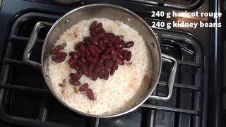 Rizauxharicots Riz aux haricots rouges simple 58  Simple red bean rice 😊🍽🍚 [upl. by Letsirk]