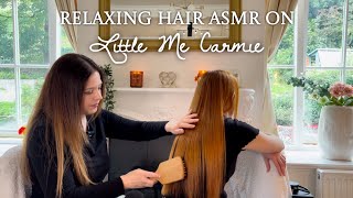 ASMR Giving littlemecarmie amp Her LONG SILKY Hair the Most Relaxing Hair Pampering for Tingles [upl. by Erdne]