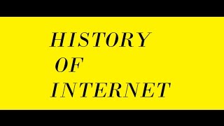 HISTORY OF INTERNETHINDI  INTERNET DEVELOPMENT TIMELINE [upl. by Michaeline717]