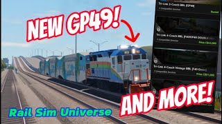 NEW GP49 and MORE In Rail Sim Universe  ROBLOX [upl. by Eelytsirk]